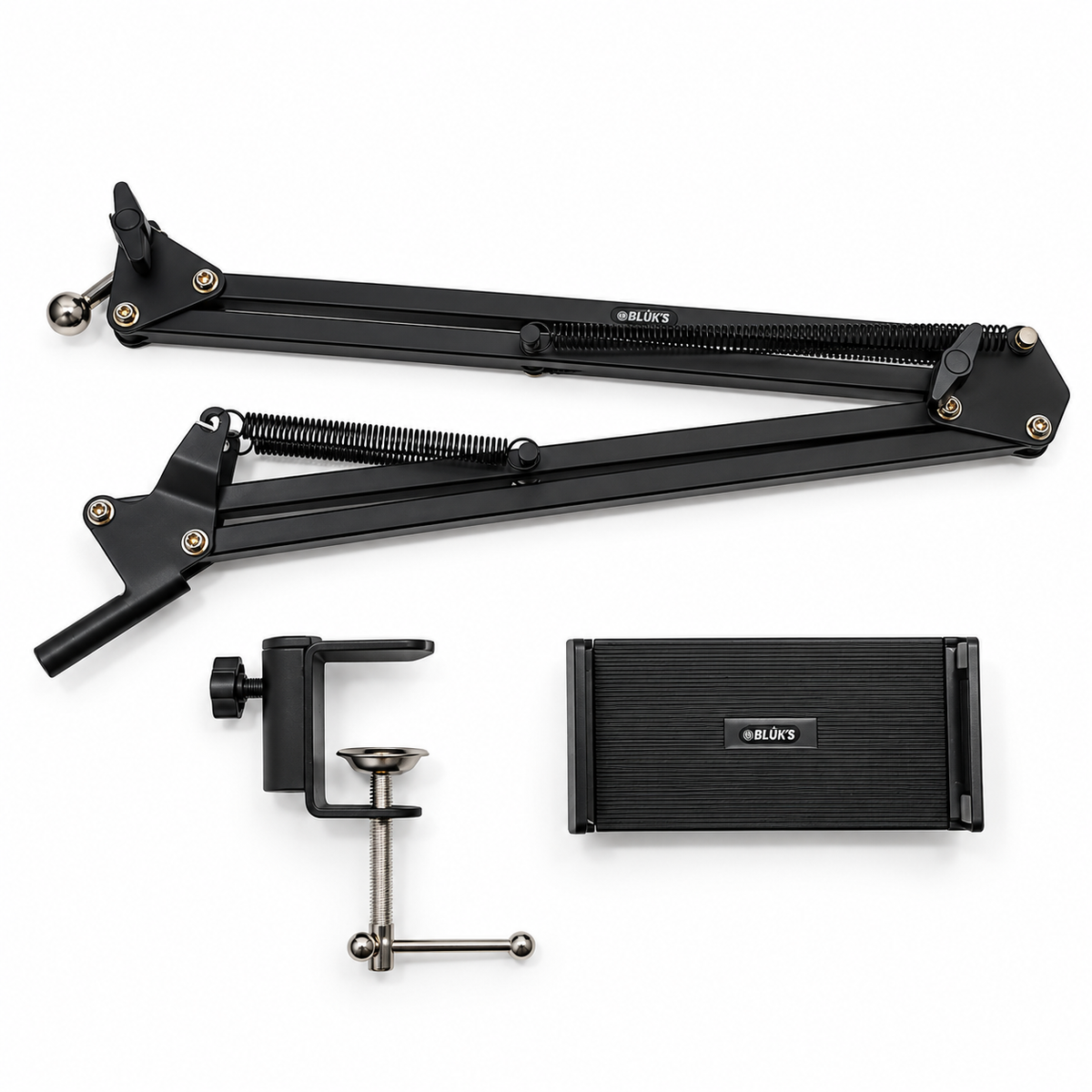 Universal Mobile & Tablet Stand – Adjustable Spring Arm Holder with 360° Rotation
